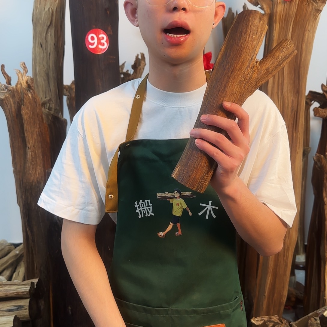 沉香摆件天然沉香原木摆件➕底座