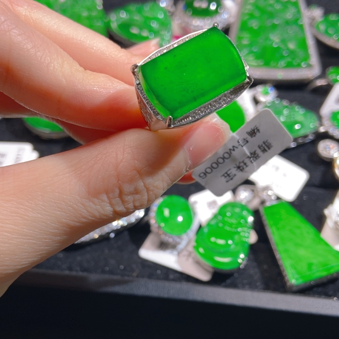 翡翠吊坠(不含链)银S925镶嵌