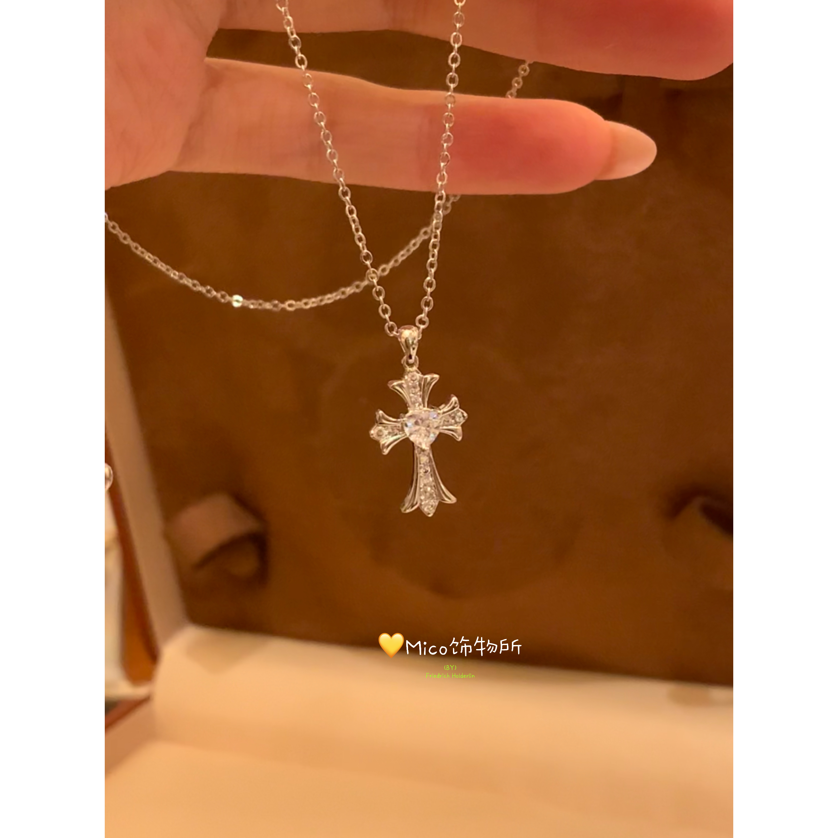 铜合金项链 【十字架】小众设计感ins项链女