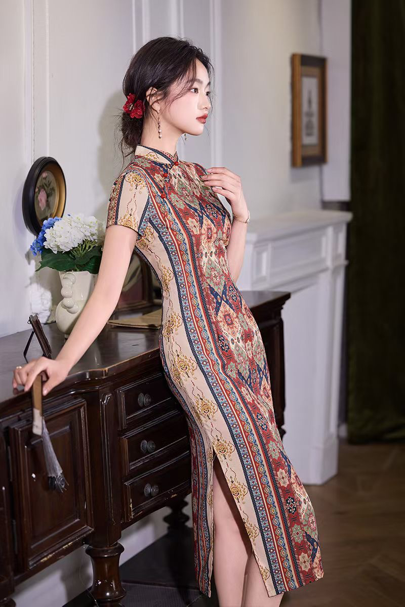 苏州旗袍小个子显高显瘦气质时尚百搭复古夏季薄款中式120民族风