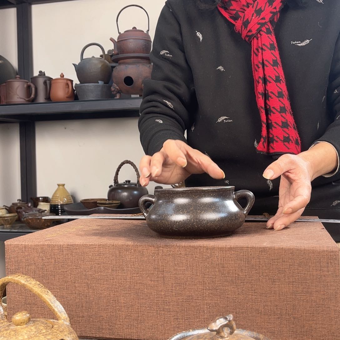 紫泥茶壶紫砂粗陶茶器