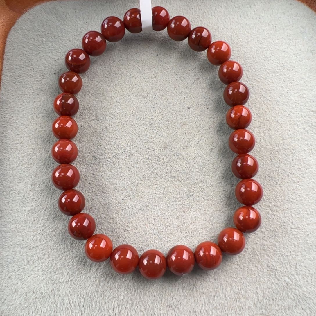 南红玛瑙未镶嵌（大山包鸡血浆圆珠6mm+