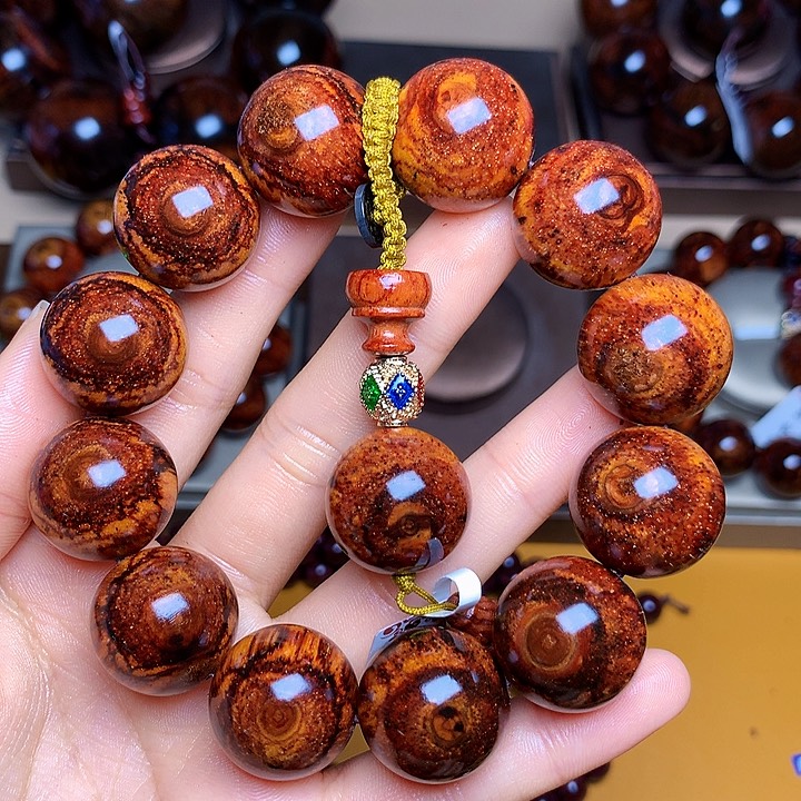 花梨木类手串/手链黄花梨风化料老挝花梨土埋料2.0