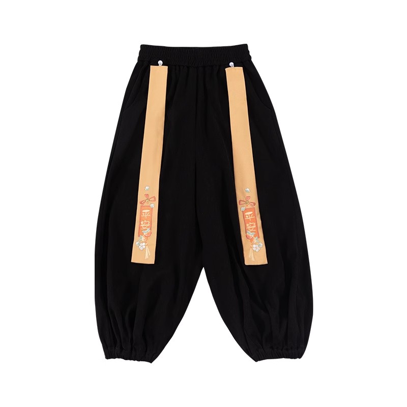 灯笼裤春秋款【平安贺兔】汉服女童装中国风儿童汉服男童女童