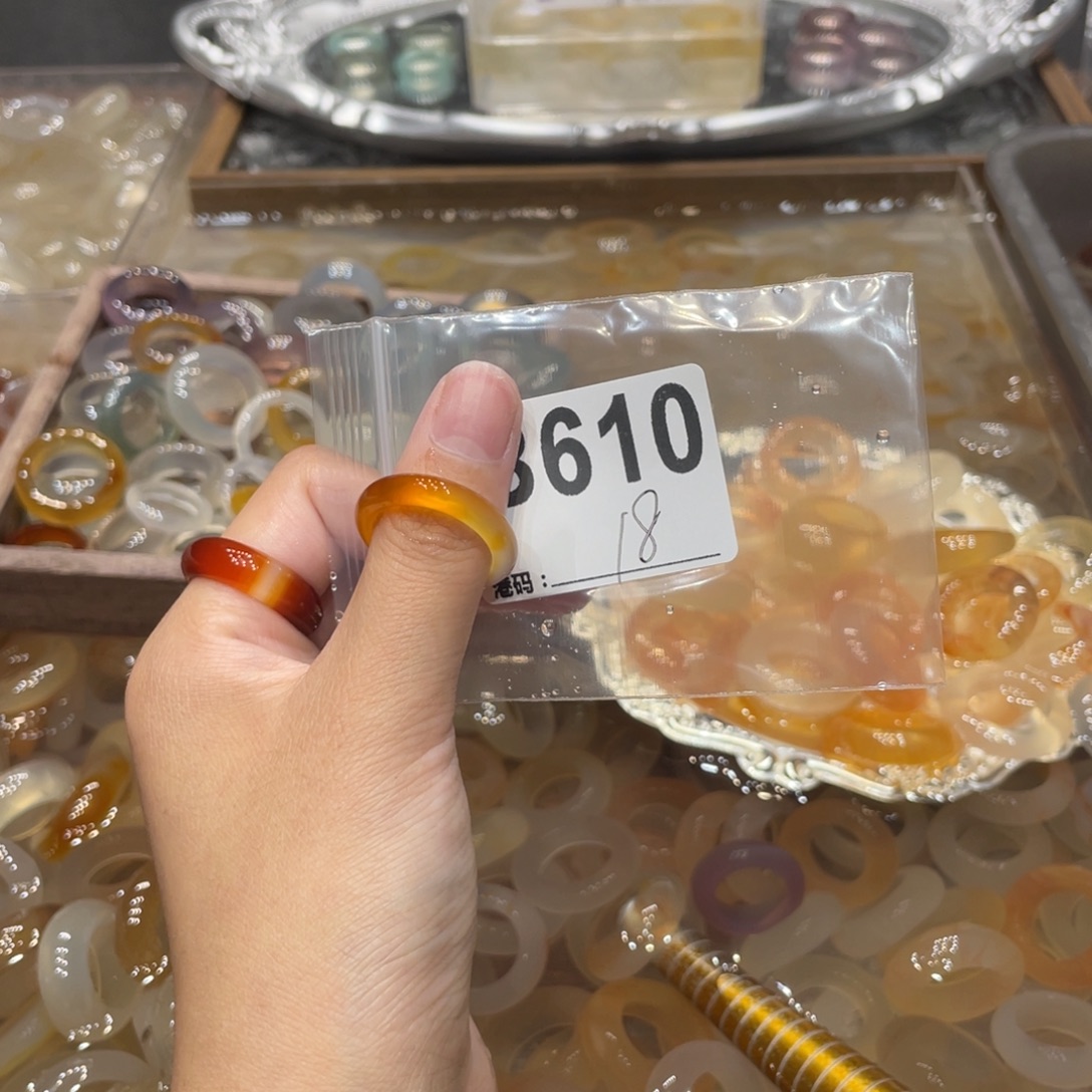 玛瑙/玉髓未镶嵌戒指610