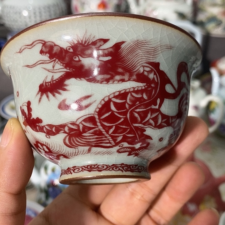 摆件景德镇陶瓷主人杯1344