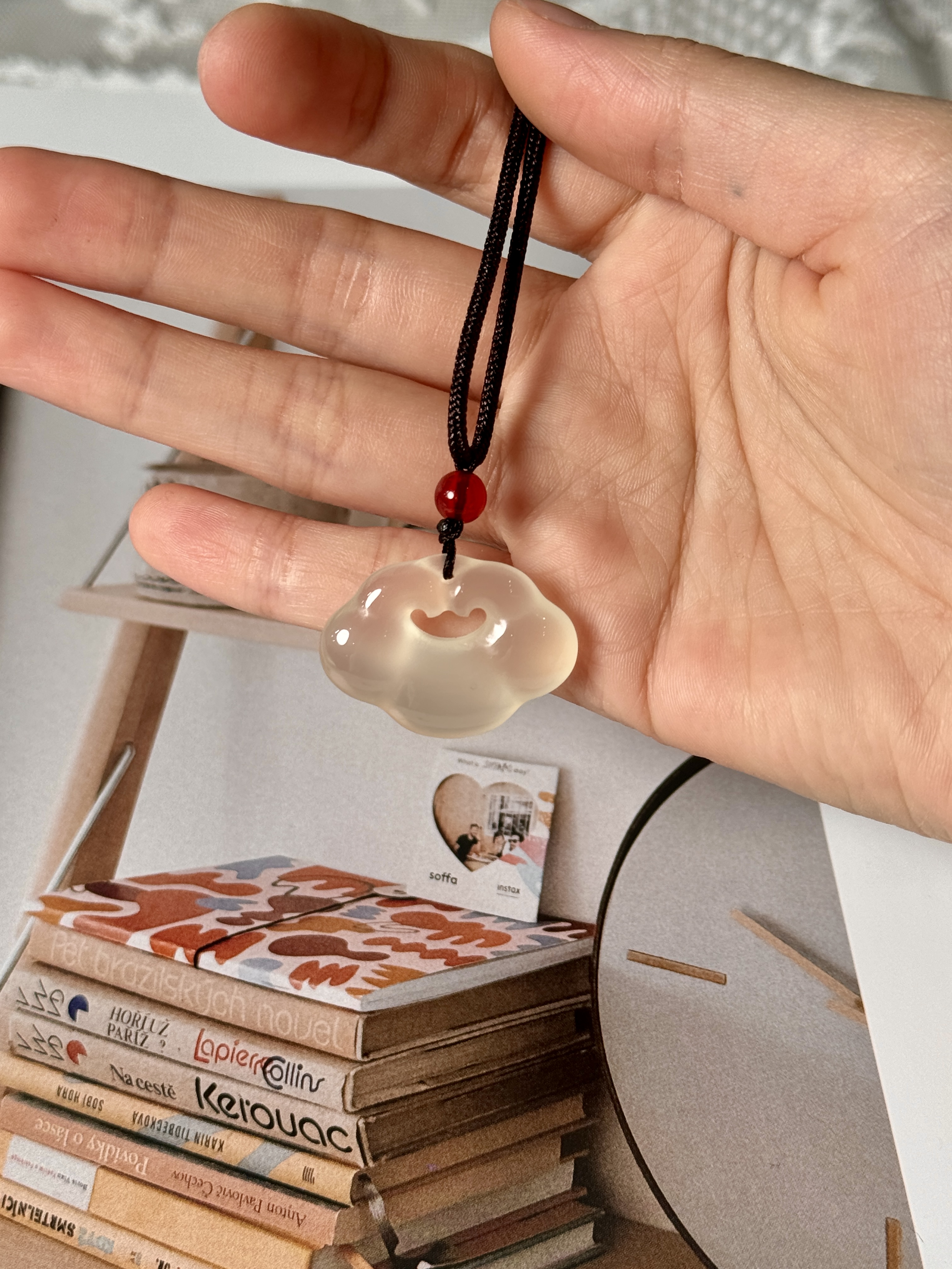 【祥云锁】平安扣挂件白玛瑙玉髓吉祥如意情侣款多样性发其一