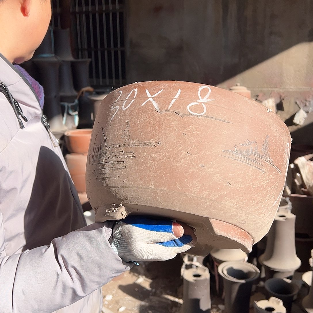 紫砂花盆紫砂花盆