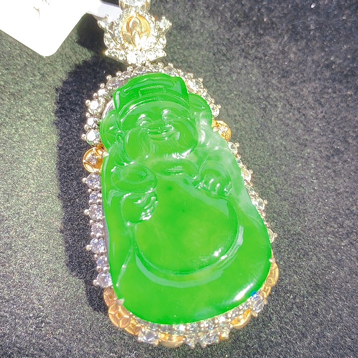 翡翠银S925镶嵌颈饰