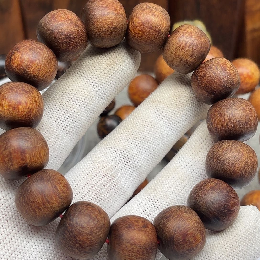 贡木印贡手链1516红油麻丝