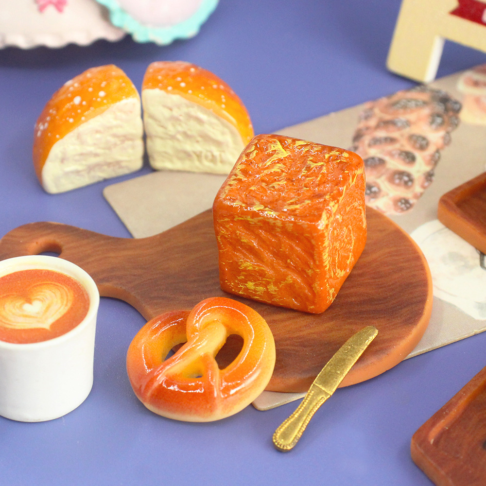 【mini食玩自选】仿真食玩小面包小蛋糕创意diy树脂饰品配件