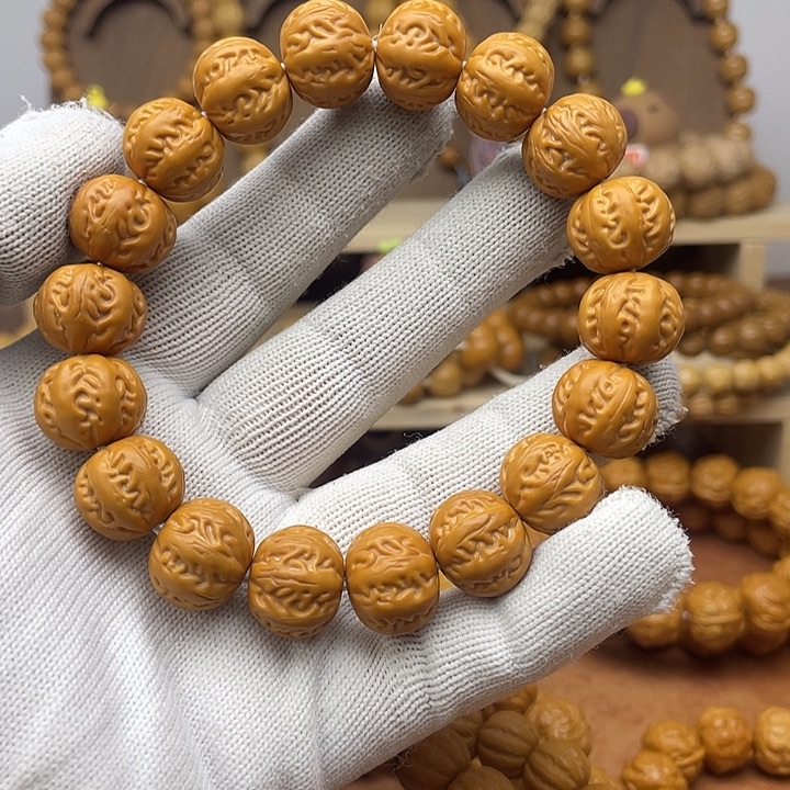 手串猴头核桃 聚宝盆大京八棱