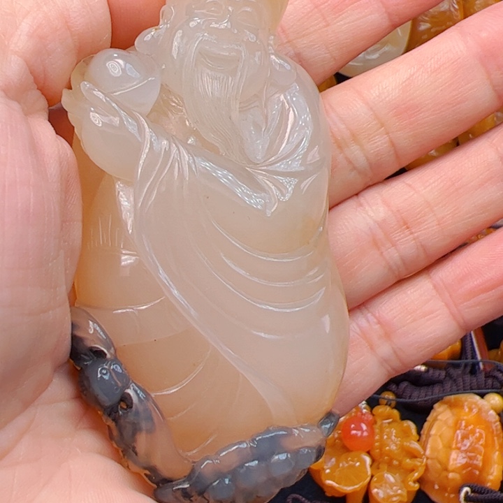 石英质玉（黄龙玉）合金颈饰