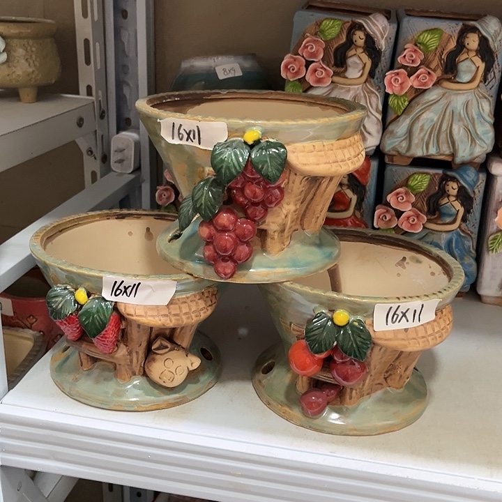 粗陶材质多肉花盆