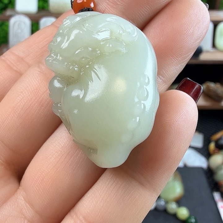 和田玉吊坠(不含链)未镶嵌
