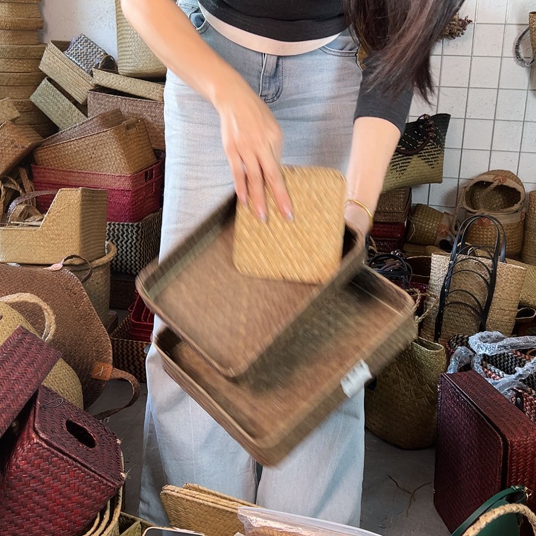 草编草编包/草编收纳盒微瑕疵