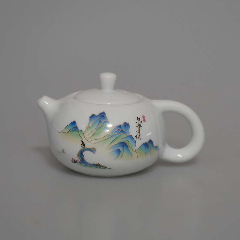X191-青绿江山西施壶茶壶SD