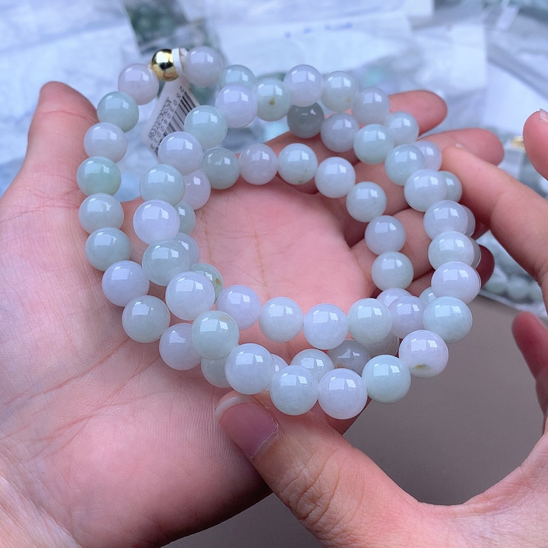 未镶嵌手串定制翡翠