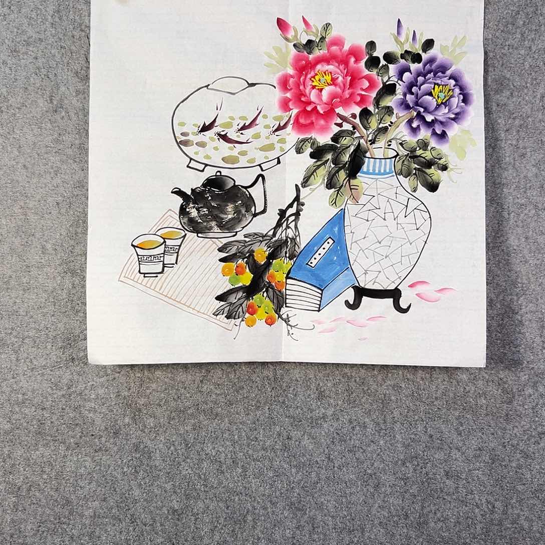 国画779 牡丹之歌传情动人