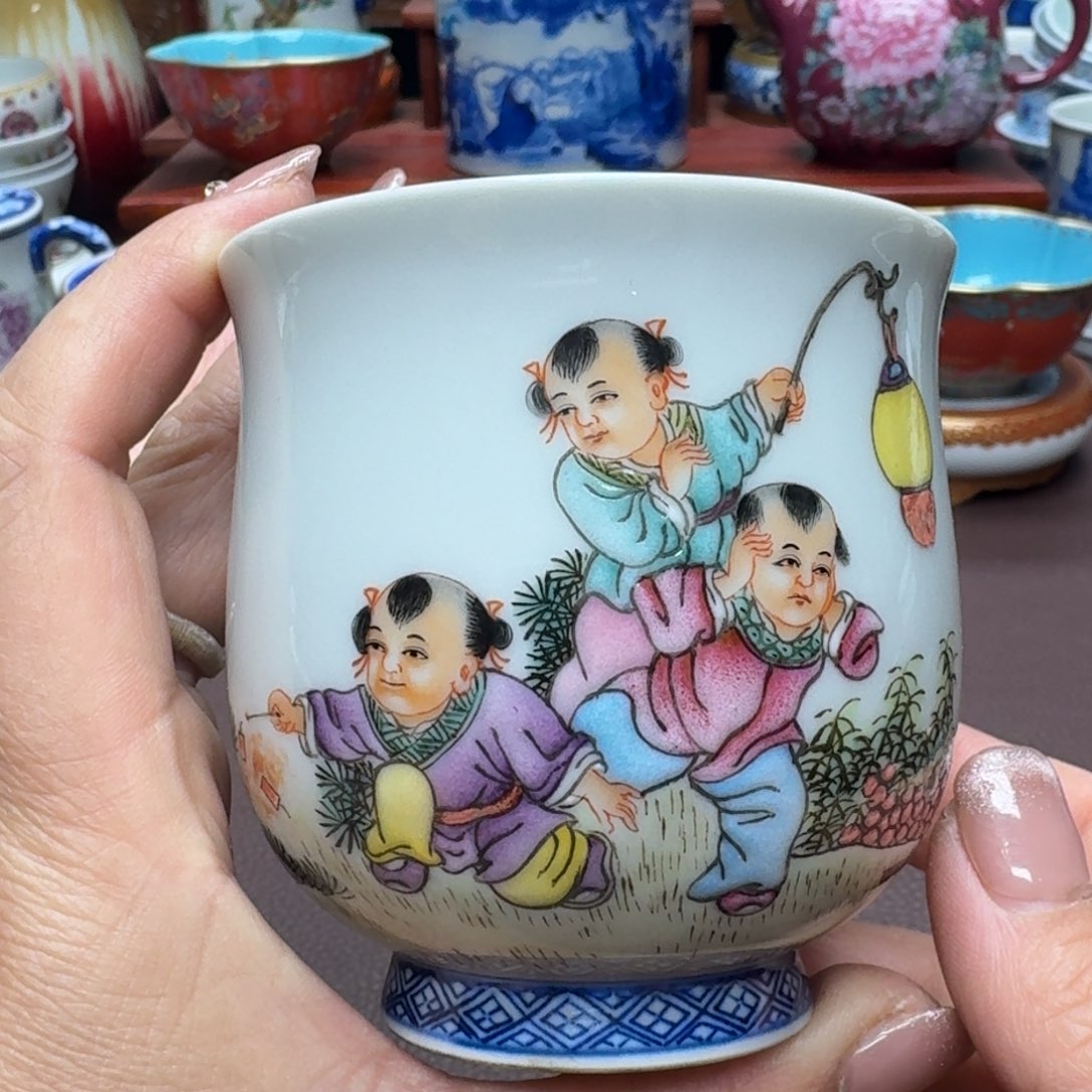 瓷片景德镇仿古手工制作精品展示