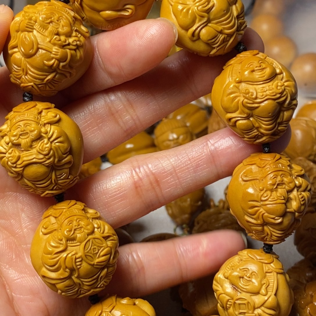 橄榄核手串/手链自*国双面财弥