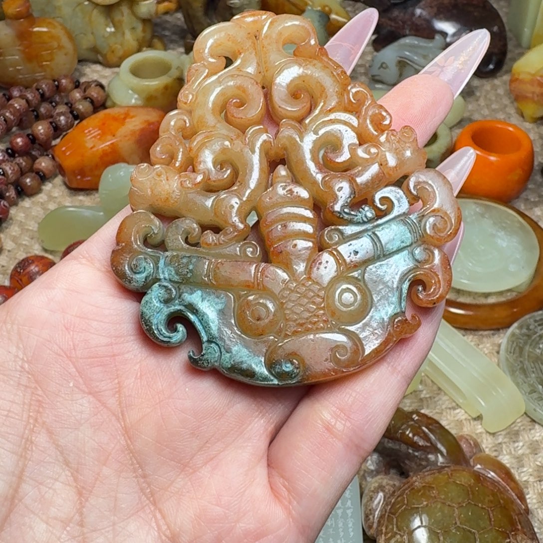 白玉菩提吊坠挂件