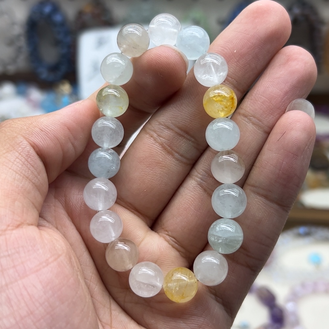 手链未镶嵌水晶10咪彩托帕