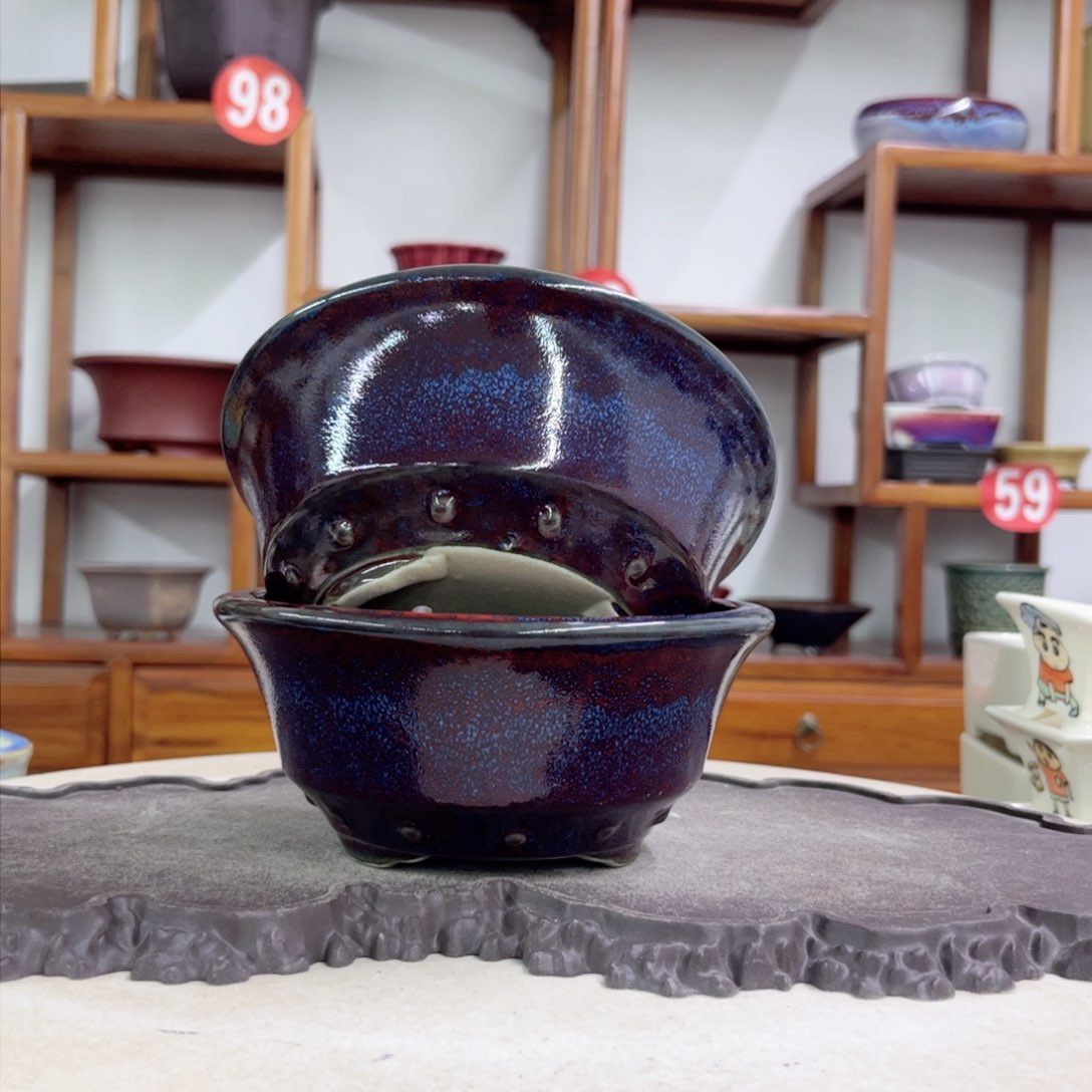 紫砂花盆瑕疵6.5-15。。。