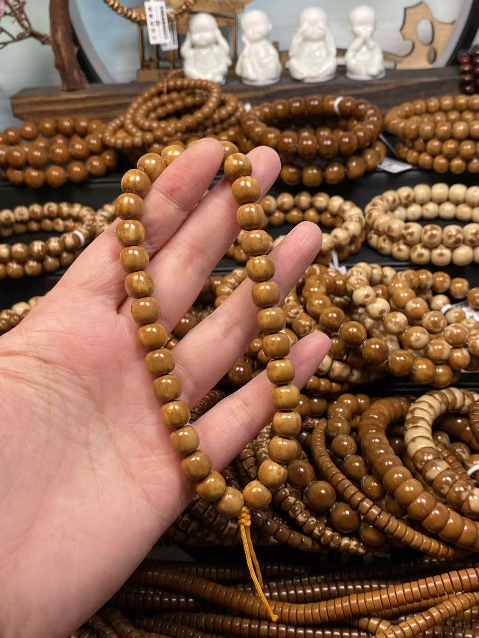 紫金鼠奶油火焰纹实心手持尺寸9mm