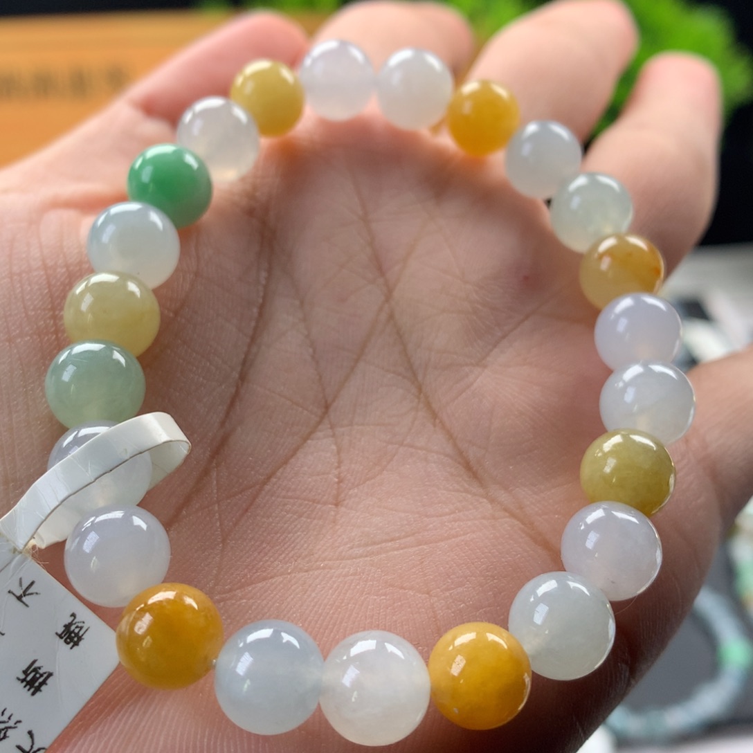 翡翠未镶嵌手链卡8