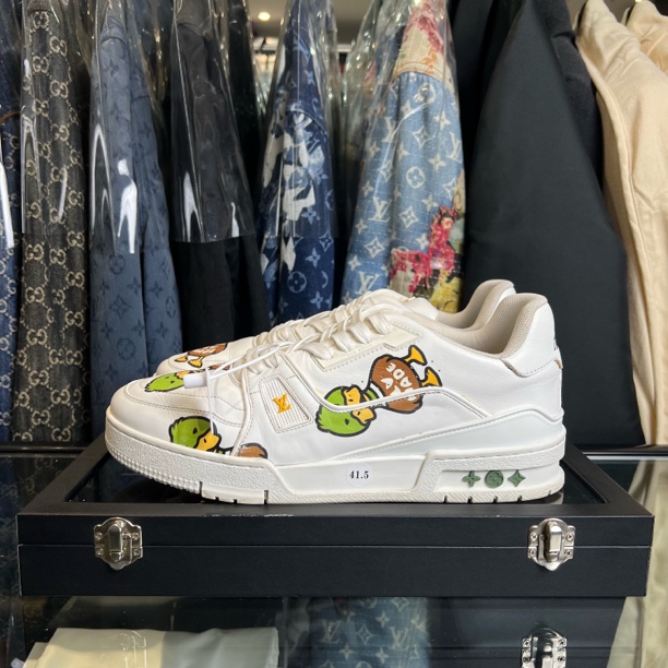 99新 LouisVuitton/路易威登 trainer nigo鸭子板鞋/41.5码/原盒