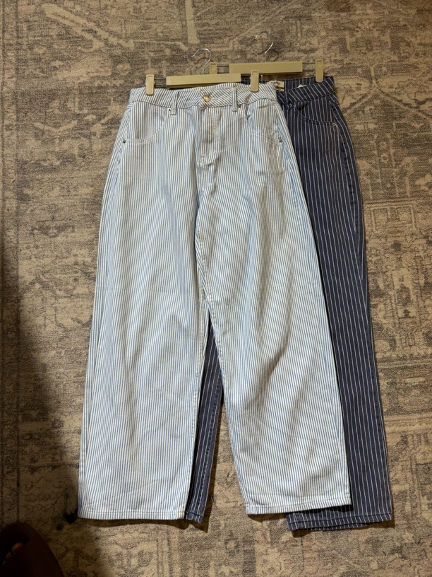 条纹直筒裤NO退换