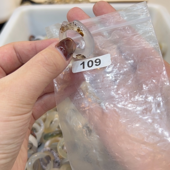 玛瑙/玉髓合金戒指109港18