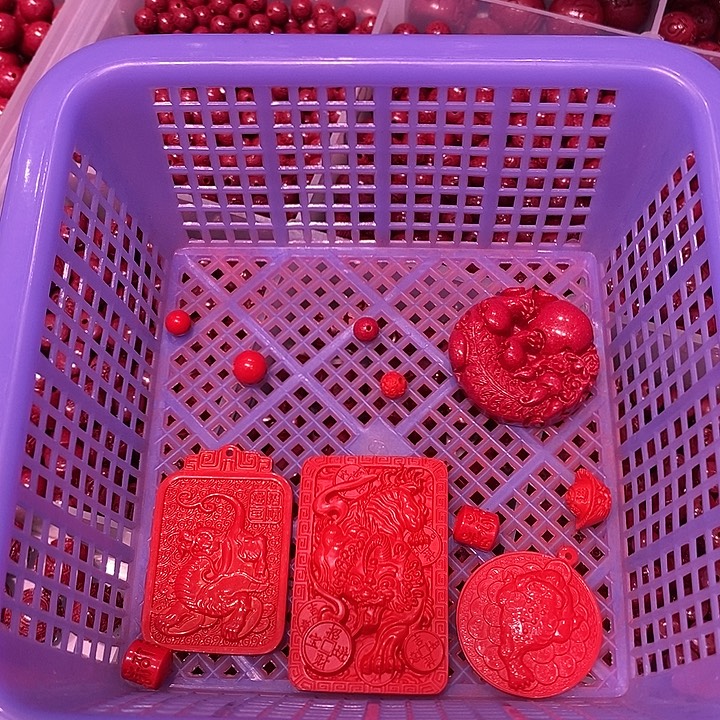 天然辰砂红纱两个吊坠➕一个手机挂➕红晶砂吊坠