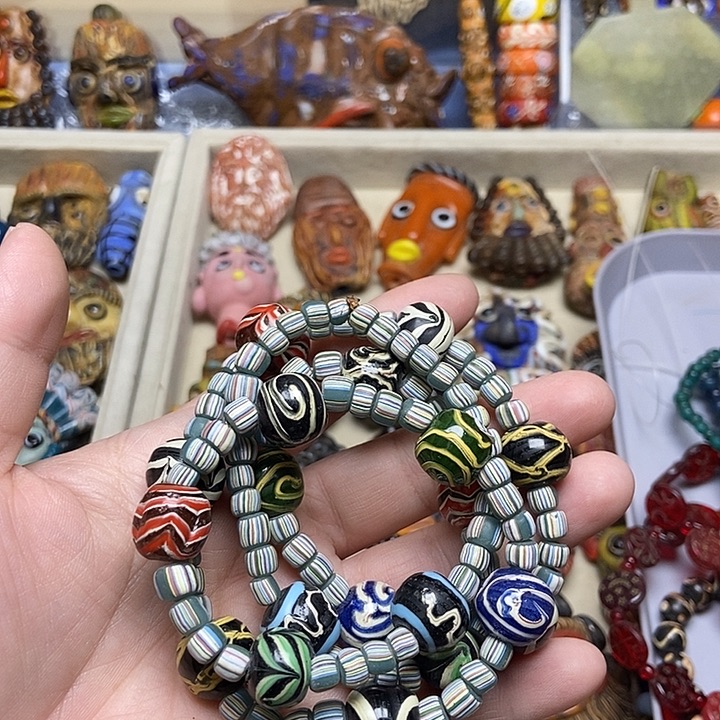 琉璃颈饰福利复古链子083