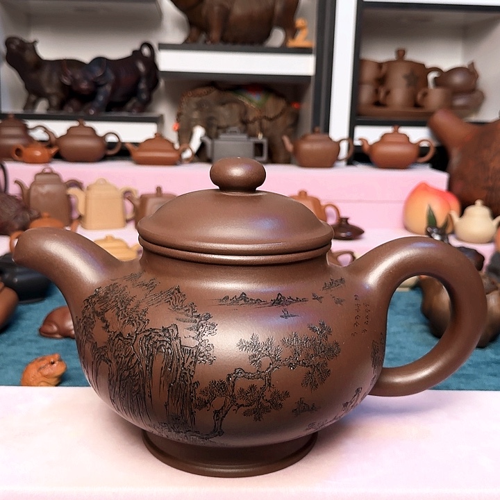 马***发茶壶紫砂宜兴紫砂工艺美术