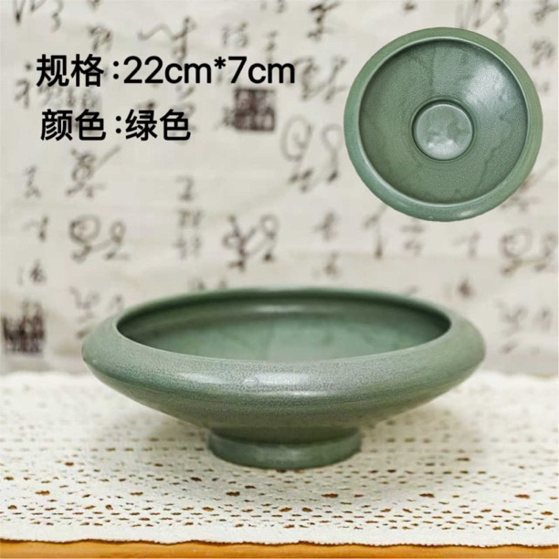 创意陶瓷无孔水培花盆客厅桌面绿植专用器皿