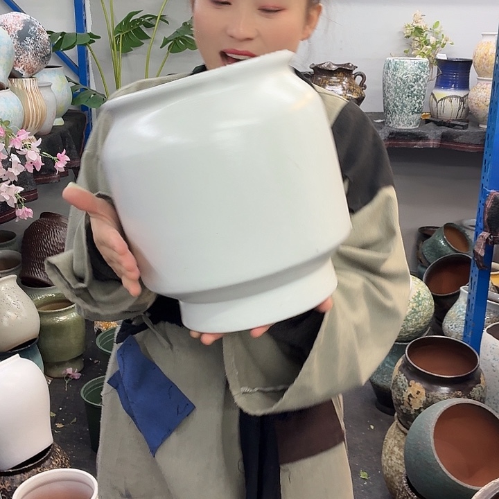 20×27 -粗陶花盆有孔-买买买