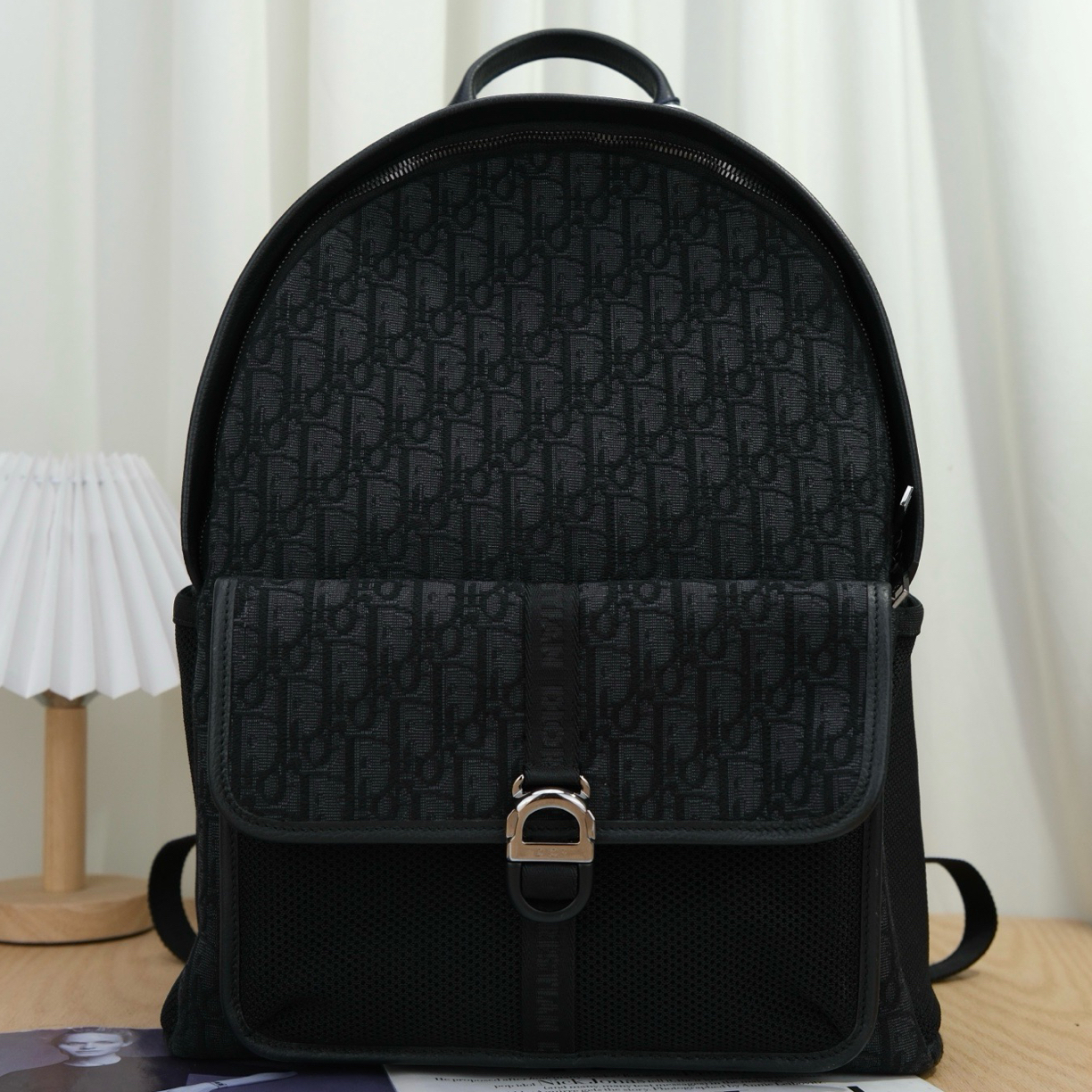 99新 DIOR/迪奥 8620 可调节肩带拉链 书包背包双肩包