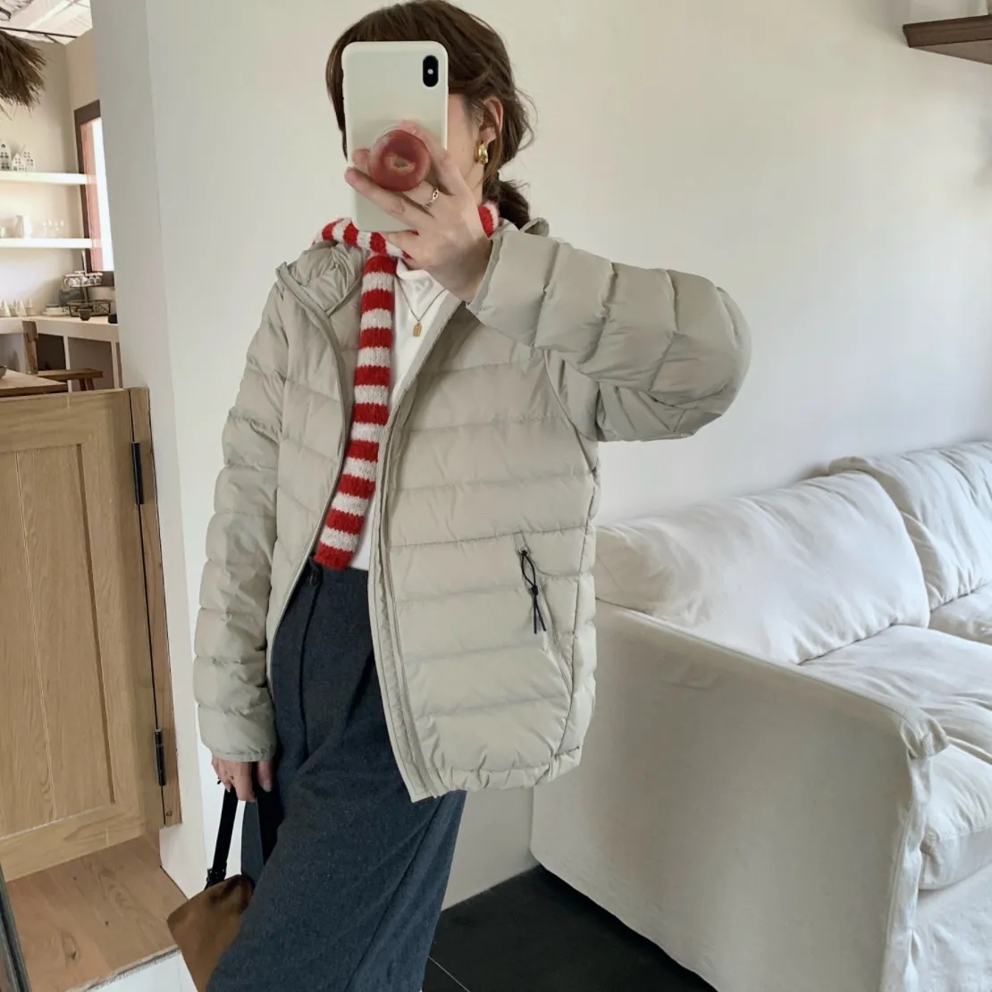 双面扎透爆款排骨款拉链短款连帽女马卡龙韩版ins小个子学生棉服