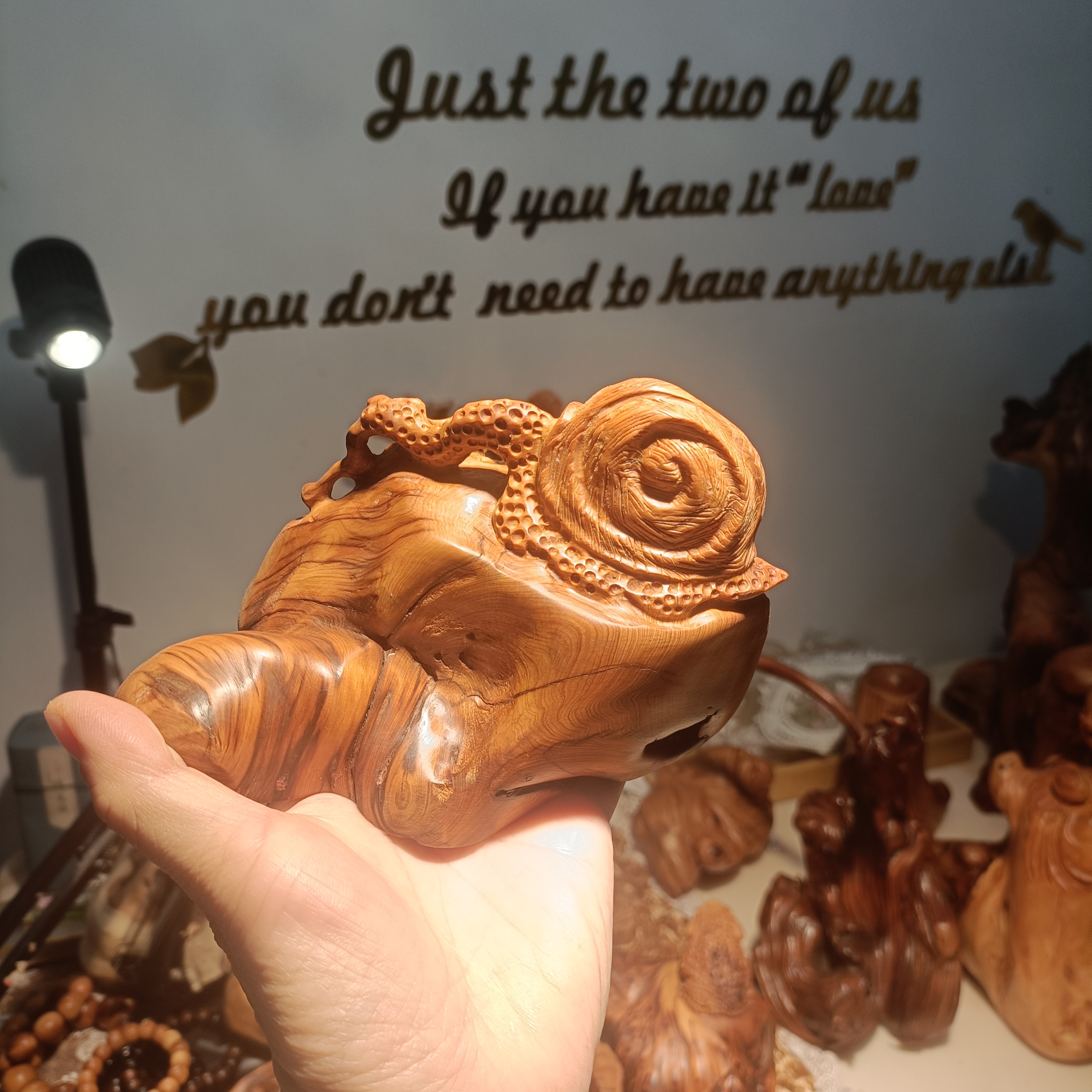 太行崖柏手工雕刻摆件艺术根雕作品