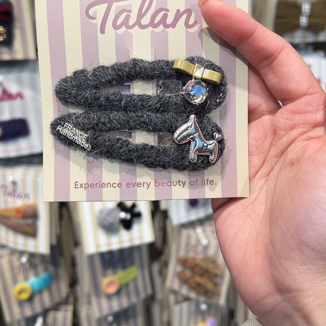 布艺铁合金一对拜拜夹