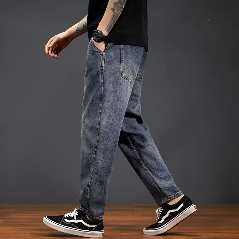 宽松复古显瘦爆款直筒新款潮流春秋男士男生男士牛仔裤秋冬款男款