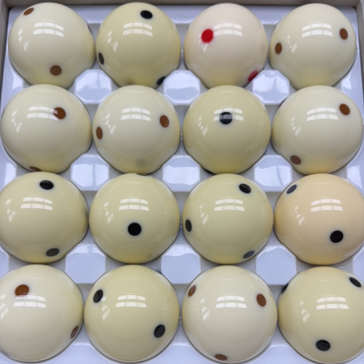 （单颗）进口高端在16A六点TV水晶母球中式黑八标准比赛专业台球