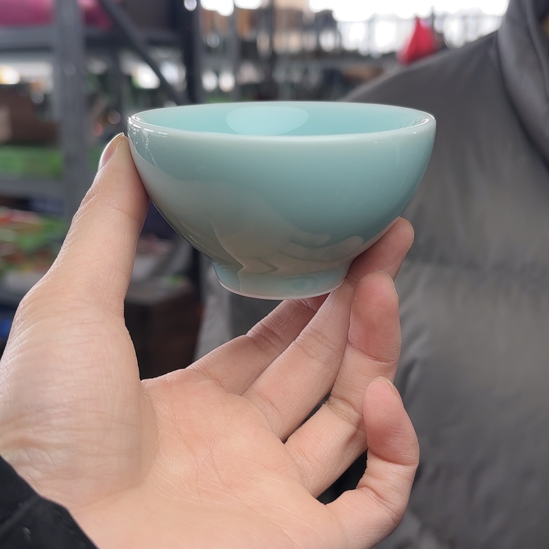 龙泉云间青瓷小米茶器