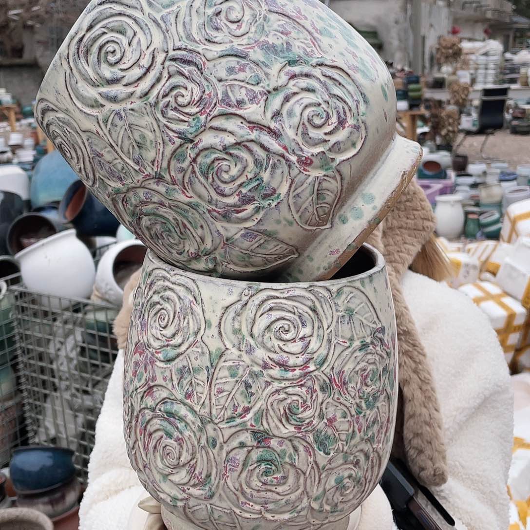 红陶王嫂花盆0125-67