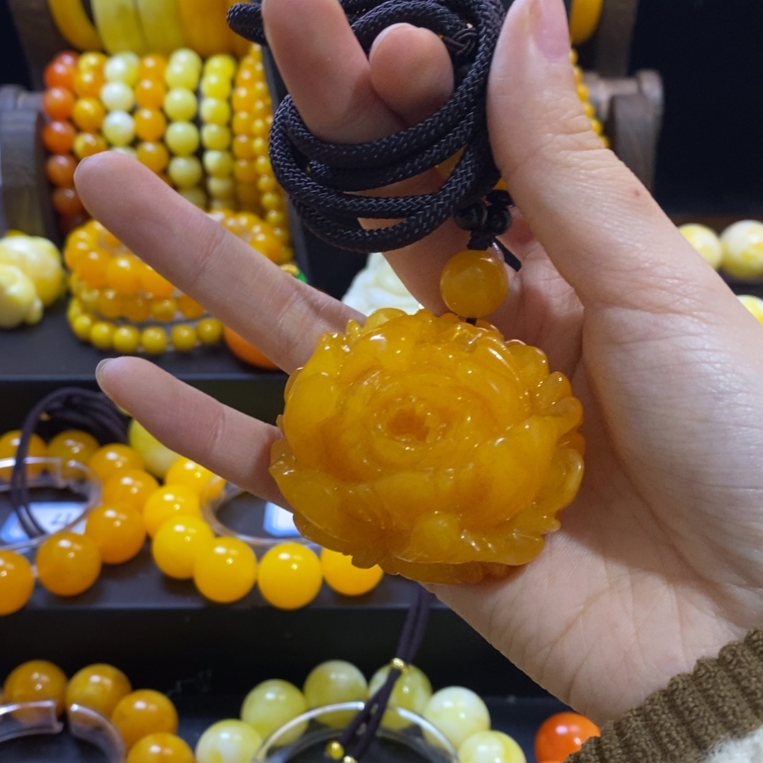 天***甜非金属全品无暇卡牡丹花