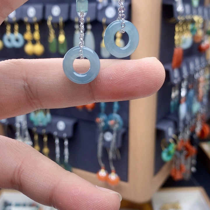 未镶嵌翡翠耳饰耳饰