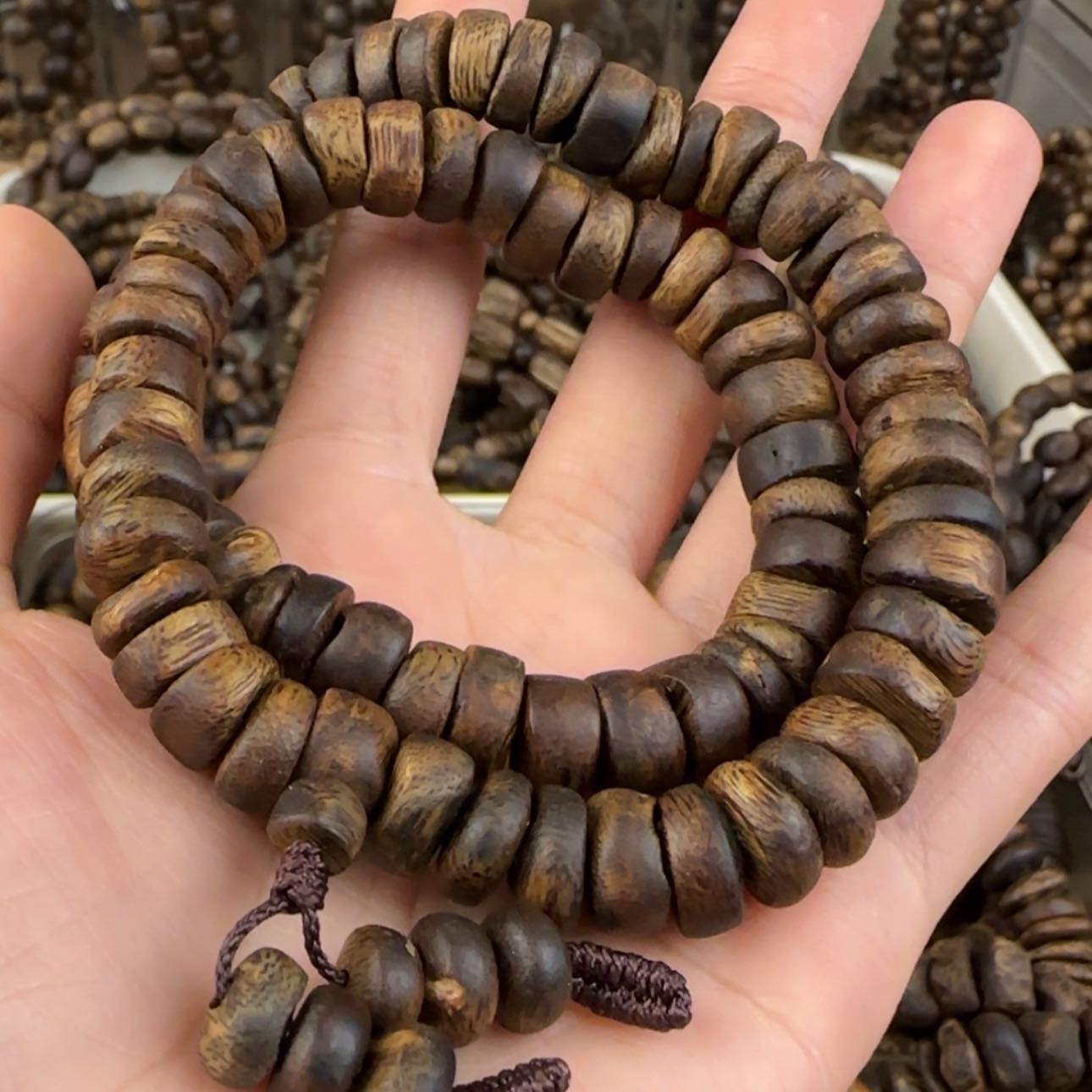 【闪购商品】沉香手串名**家奇楠手串23克