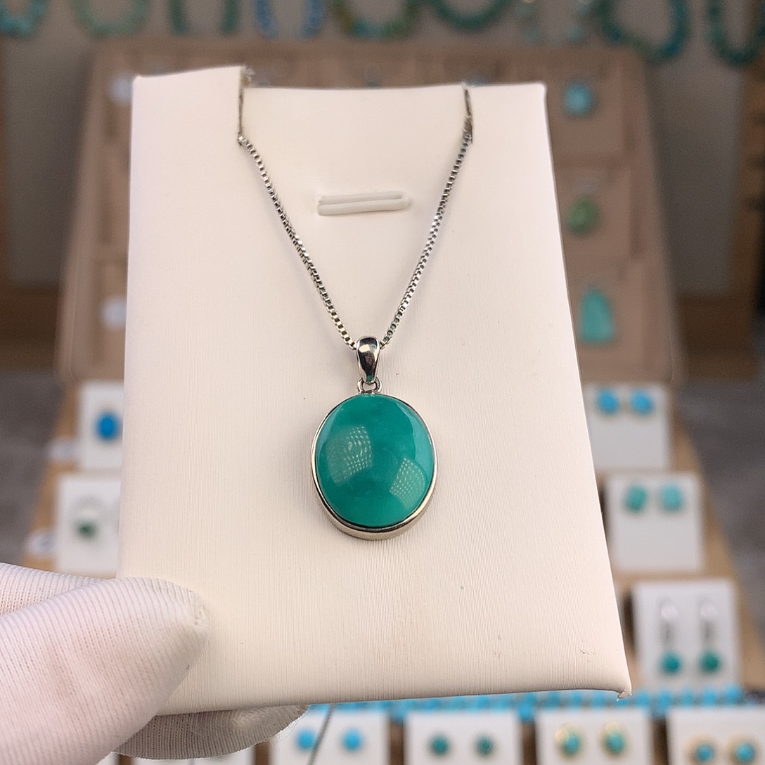 绿松石未镶嵌吊坠(不含链)